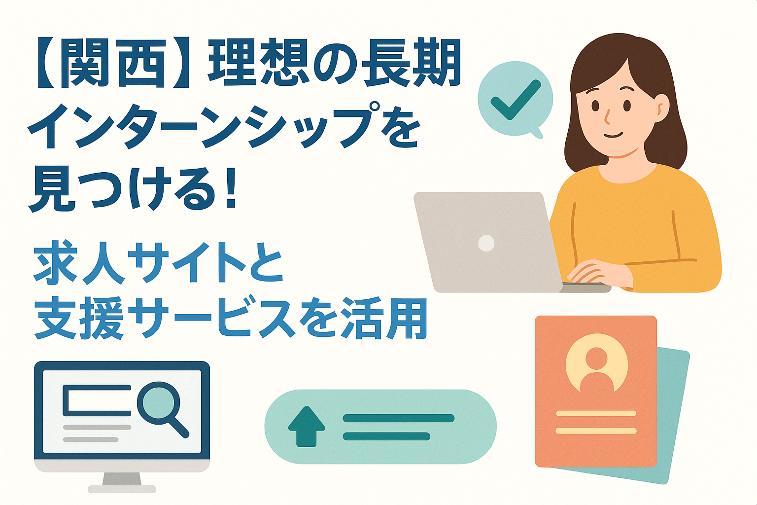 【関西】理想の長期インターンシップを見つける！求人サイトと支援サービスを活用